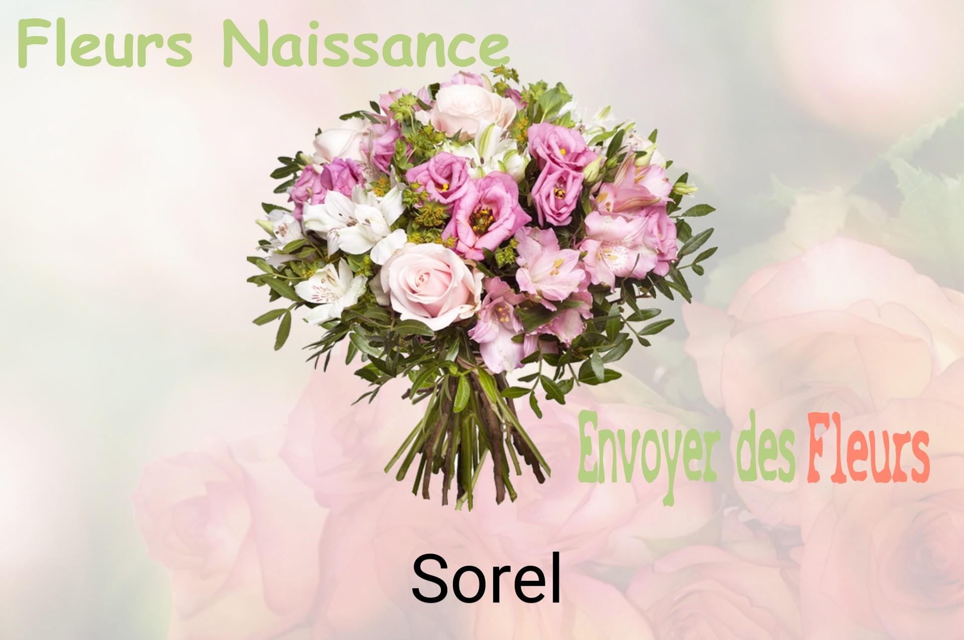 Bouquet de fleurs de naissance livré à Sorel